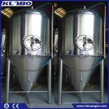 Tanque interior tanque de fermentação de cerveja semi-polido pele exterior polido